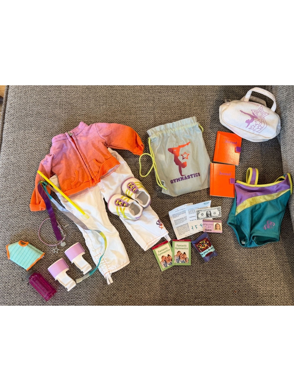 American Girl Doll McKenna 2012 Outfits Accessories Gymnastics Lot Leotard Shoes